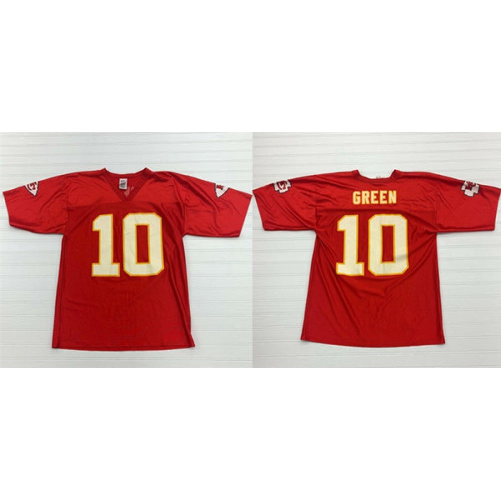 Men's Kansas City Chiefs #10 Trent Green Red Stitched Jersey 