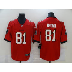 Men's Tampa Bay Buccaneers #81 Antonio Brown Red Vapor Untouchable Limited Stitched Jersey 