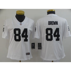 Women's Oakland Raiders #84 Antonio Brown White Vapor Untouchable Limited Stitched NFL Jersey(Run Small) 