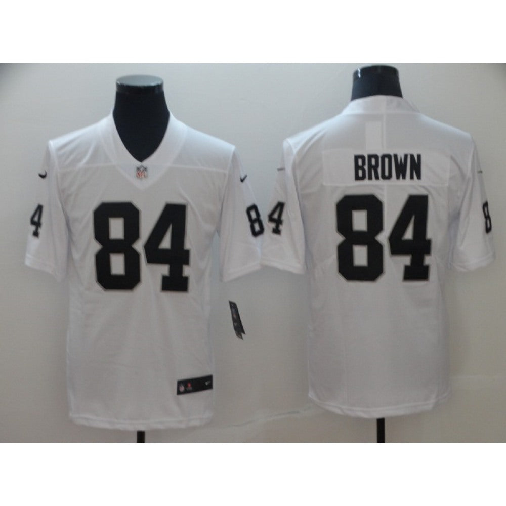Men's Oakland Raiders #84 Antonio Brown White Vapor Untouchable Limited Stitched NFL Jersey 