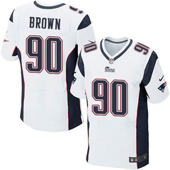 Patriots #90 Malcom Brown White Men's Stitched NFL Elite Jersey 
