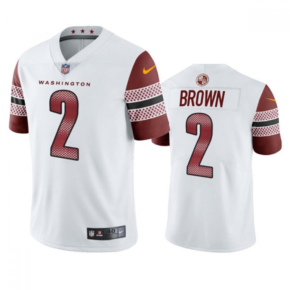 Men's Washington Commanders #2 Dyami Brown White Vapor Untouchable Stitched Football Jersey 