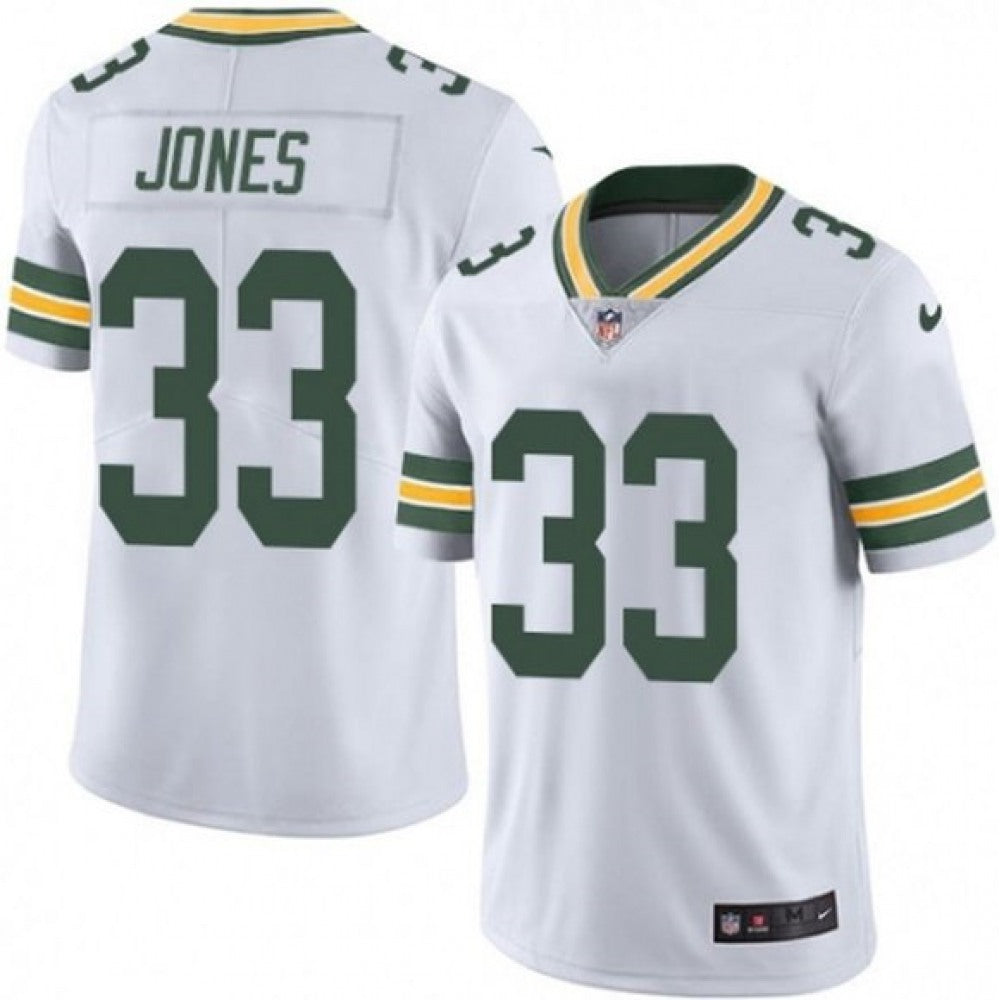 Youth Green Bay Packers #33 Aaron Jones White Vapor Untouchable Stitched Jersey 