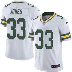 Youth Green Bay Packers #33 Aaron Jones White Vapor Untouchable Stitched Jersey 