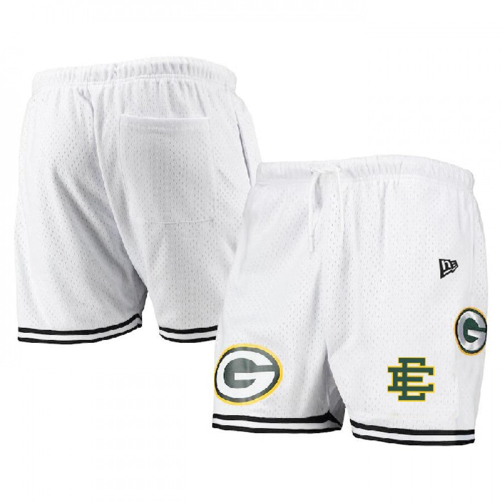 Men's Green Bay Packers Pro White/Green Shorts 