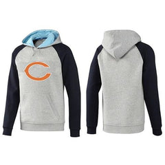 Chicago Bears Logo Pullover Hoodie Grey & Blue 
