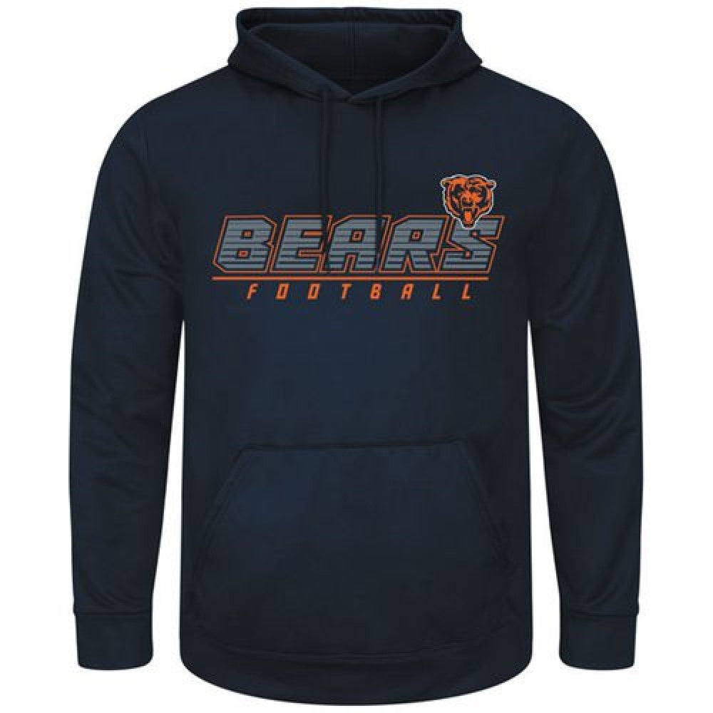 Chicago Bears Majestic Punt Return Pullover Hoodie Navy 