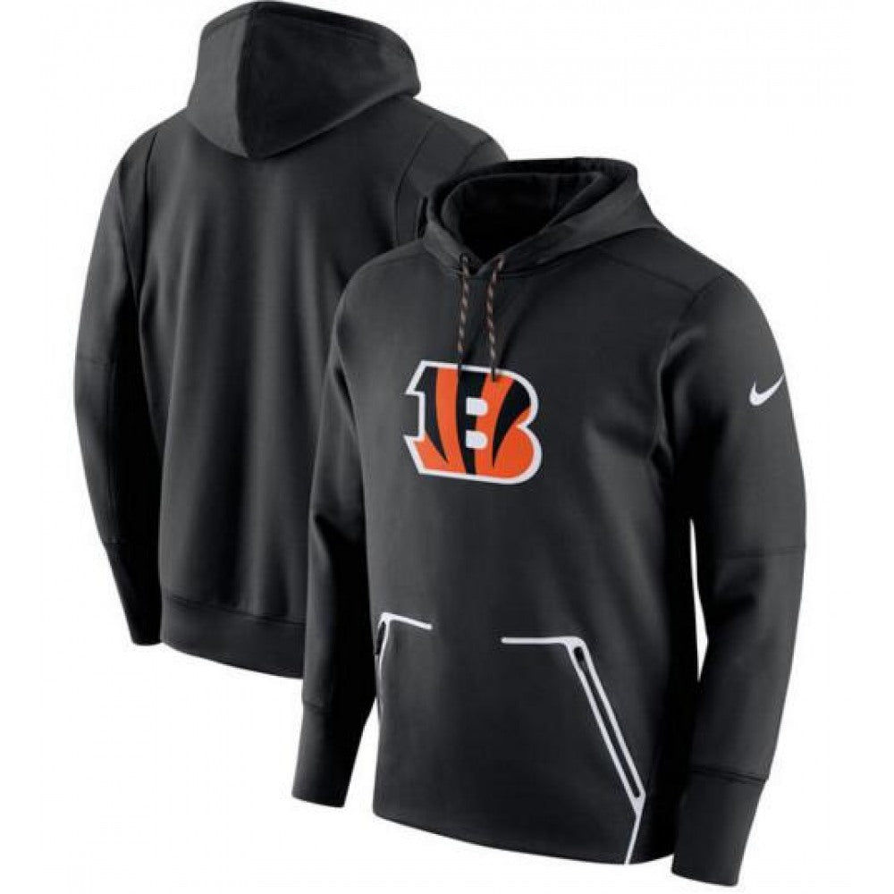 Men's Cincinnati Bengals Black Champ Drive Vapor Speed Pullover Hoodie 