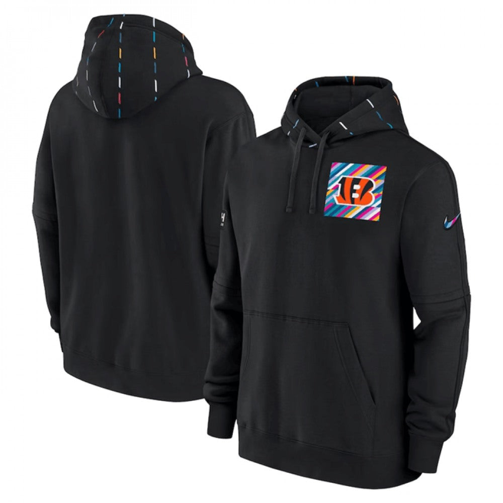 Men's Cincinnati Bengals Black 2023 Crucial Catch Club Pullover Hoodie 