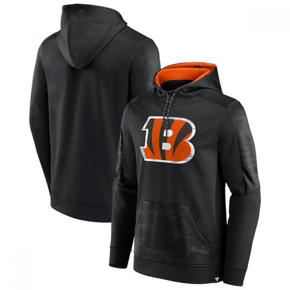 Men's Cincinnati Bengals Black On The Ball Pullover Hoodie 
