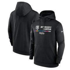 Men's Chicago Bears 2022 Black Crucial Catch Therma Performance Pullover Hoodie 