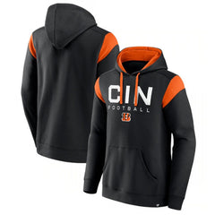 Men's Cincinnati Bengals Black Call The Shot Pullover Hoodie 