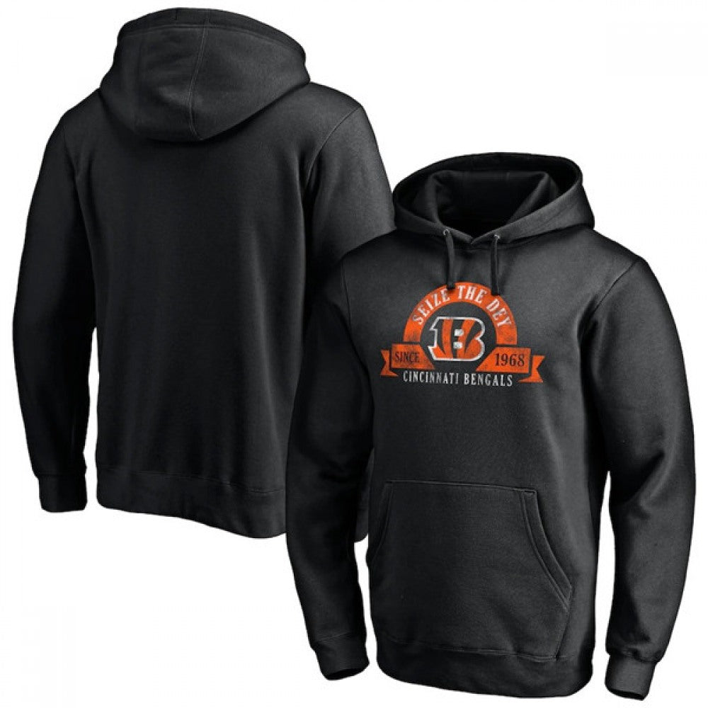Men's Cincinnati Bengals Black Pullover Hoodie 