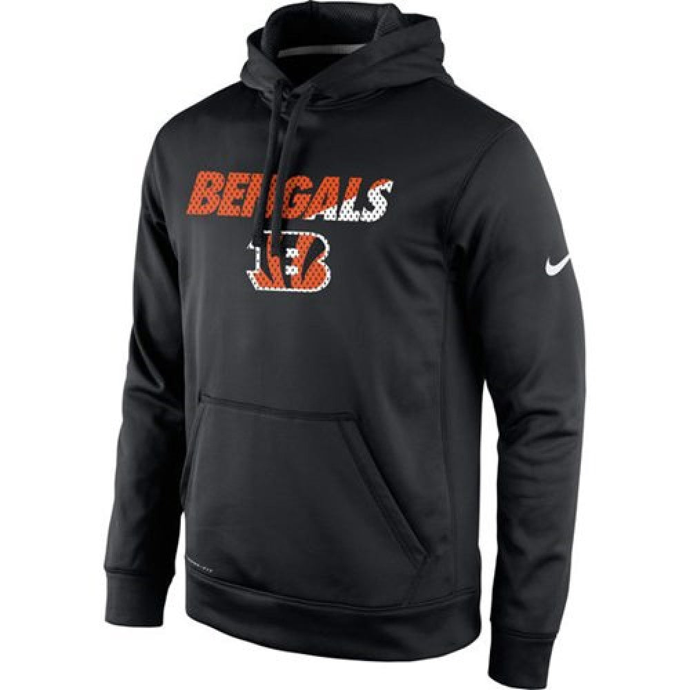 Cincinnati Bengals Kick Off Staff Performance Pullover Hoodie Black 