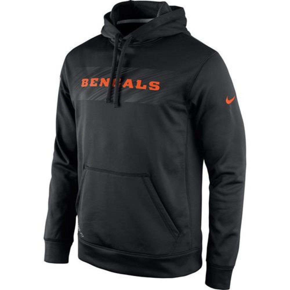 Cincinnati Bengals KO Speed Wordmark Performance Hoodie Black 