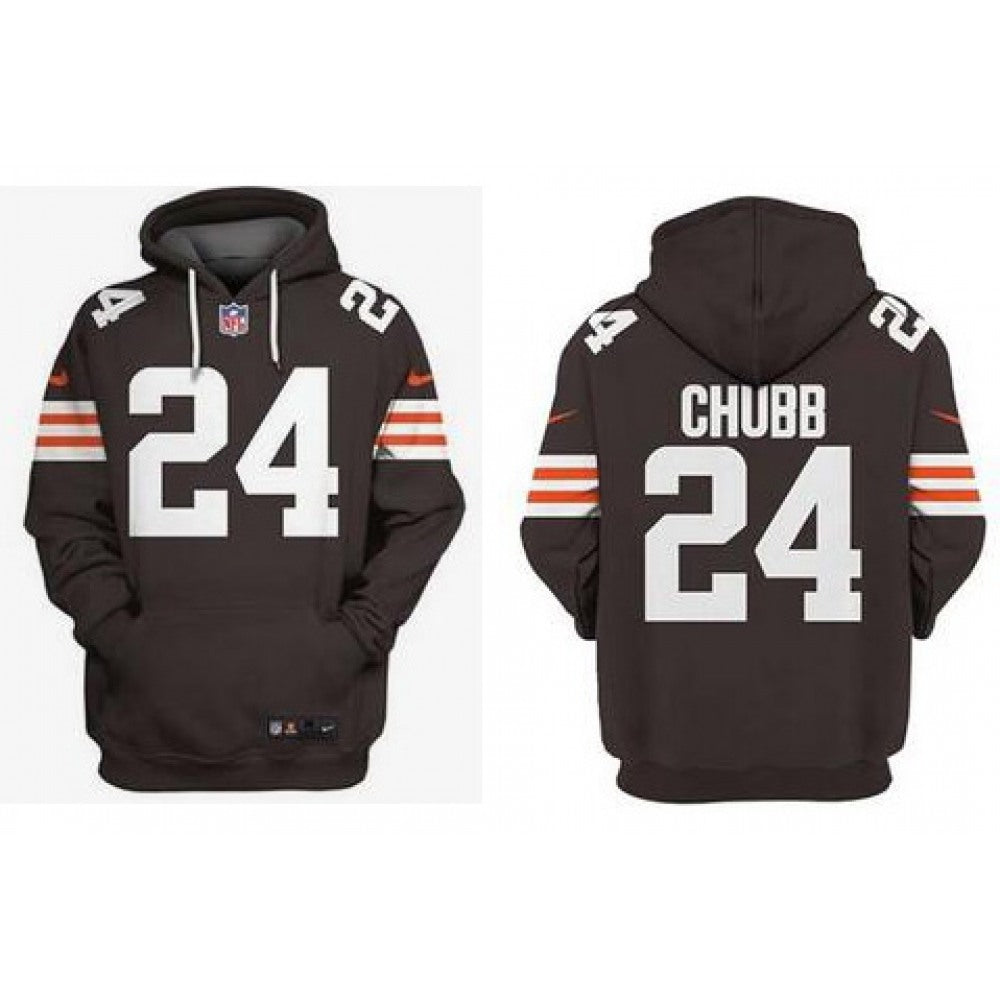 Men's Cleveland Browns #24 Nick Chubb NFL Hoodie 