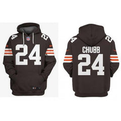 Men's Cleveland Browns #24 Nick Chubb NFL Hoodie 