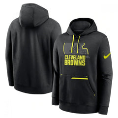 Men's Cleveland Browns Black Volt Pullover Hoodie 