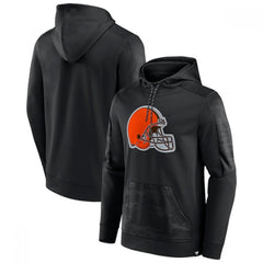 Men's Cleveland Browns Black On The Ball Pullover Hoodie 