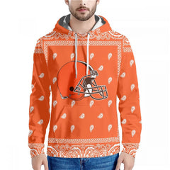 Men's Cleveland Browns Orange Pullover Hoodie 