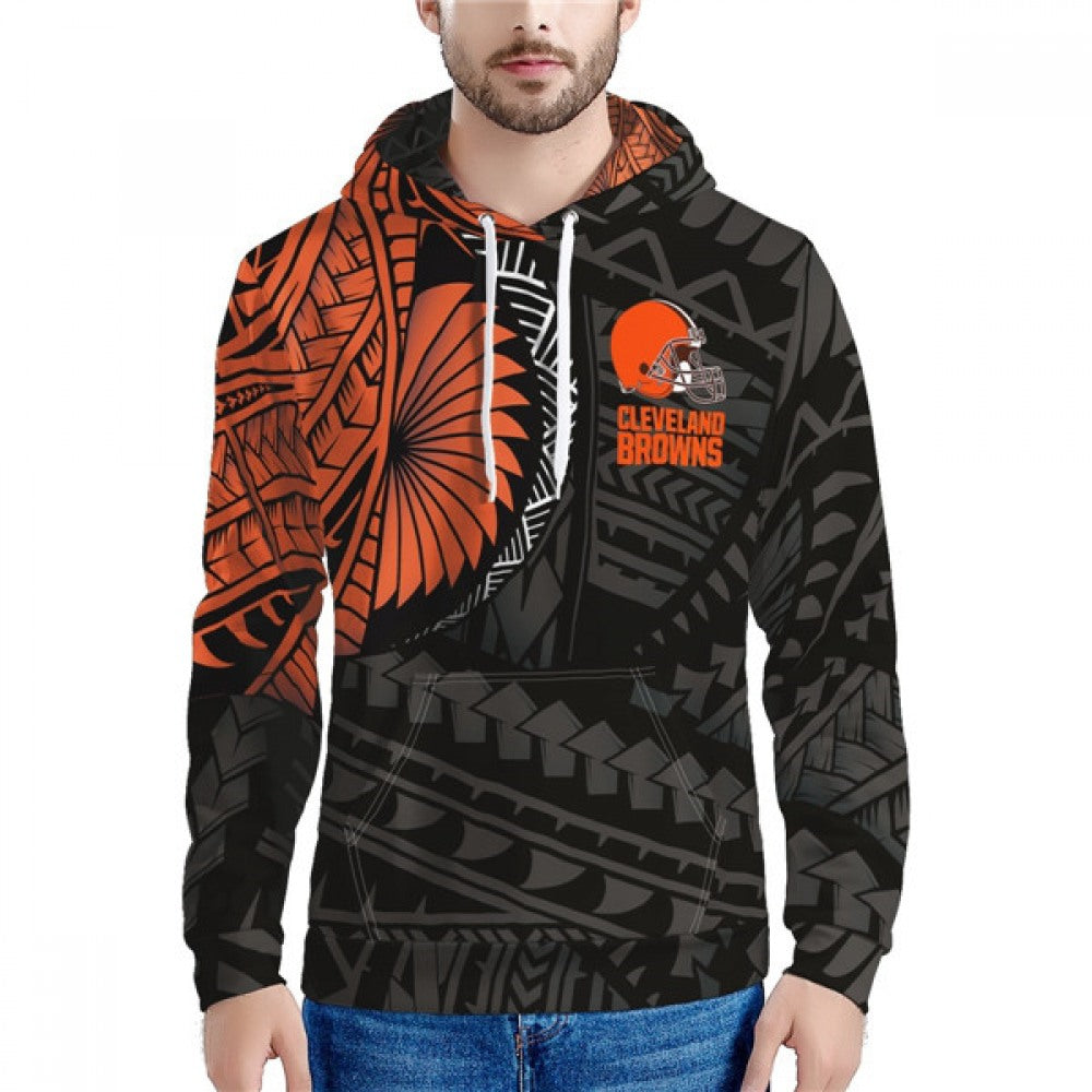 Men's Cleveland Browns Black/Orange Hoodie 