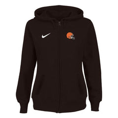 Women's Cleveland Browns Stadium Rally Full Zip Hoodie Brown 