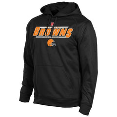 Cleveland Browns Historic Logo Majestic Synthetic Hoodie Sweatshirt Black 
