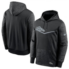 Men's Denver Broncos Black Reflective Therma Hoodie 