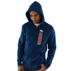 Men's Denver Broncos Navy Hook and Ladder Full-Zip NFL Hoodie 