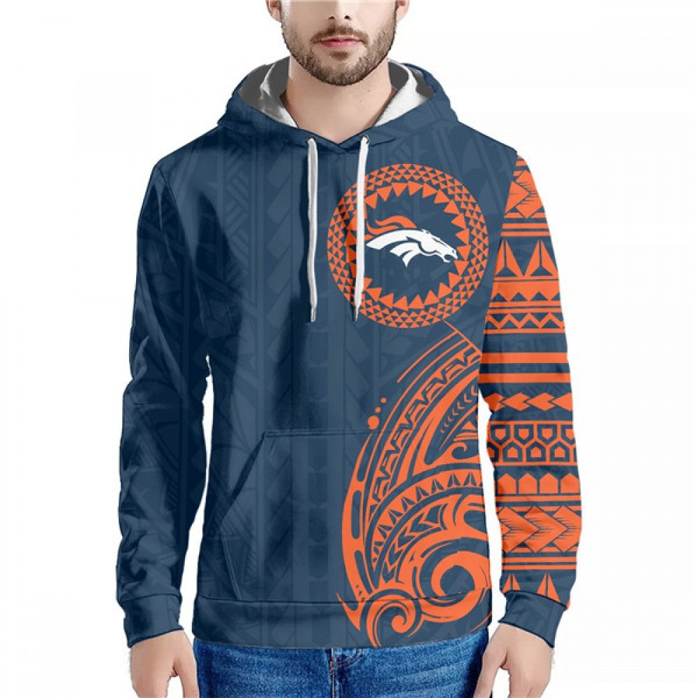 Men's Denver Broncos Navy Hoodie 