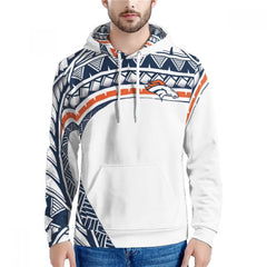 Men's Denver Broncos White Hoodie 