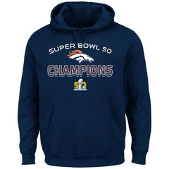 Denver Broncos Majestic Super Bowl 50 Champions Beyond Victory Hoodie Navy 