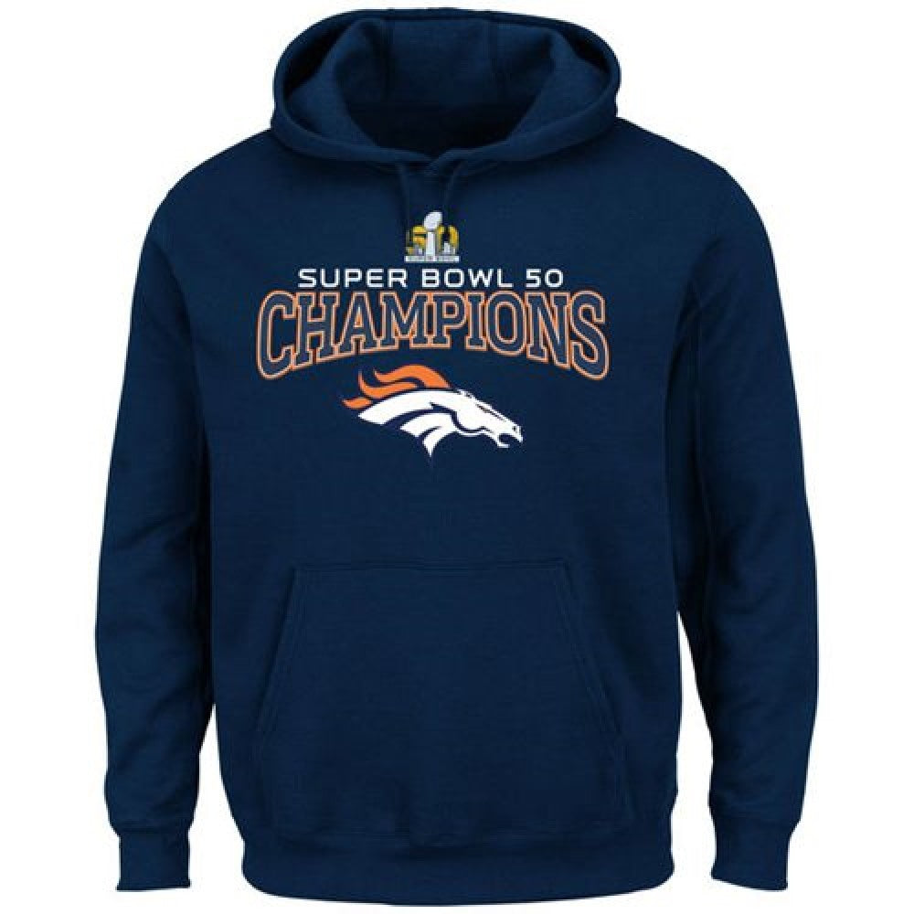 Denver Broncos Majestic Super Bowl 50 Champions Choice VIII Hoodie Navy 