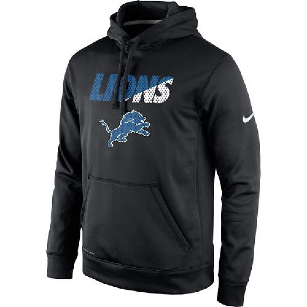 Men's Detroit Lions Black Kick Off Staff Performance Pullover Hoodie 