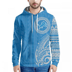 Men's Detroit Lions Blue Hoodie 