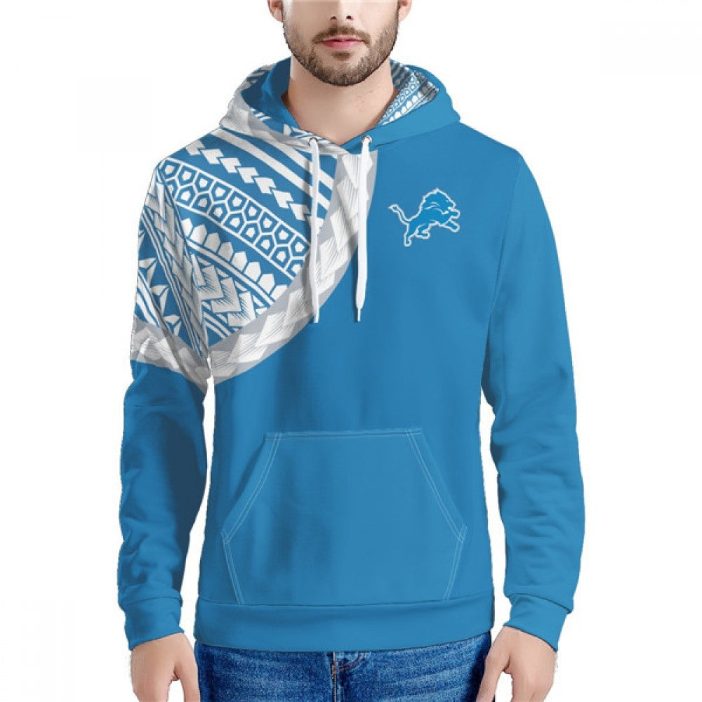 Men's Detroit Lions Blue Hoodie 