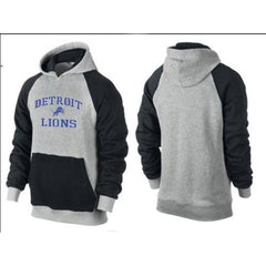 Detroit Lions Heart & Soul Pullover Hoodie Grey & Dark Blue 