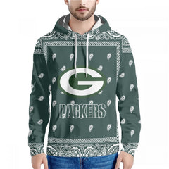 Men's Green Bay Packers Green Pullover Hoodie 