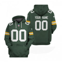 Men's Green Bay Packers Active Player Custom 2021 Green Pullover Hoodie 