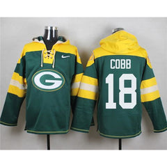 Packers #18 Randall Cobb Green Player Pullover NFL Hoodie 