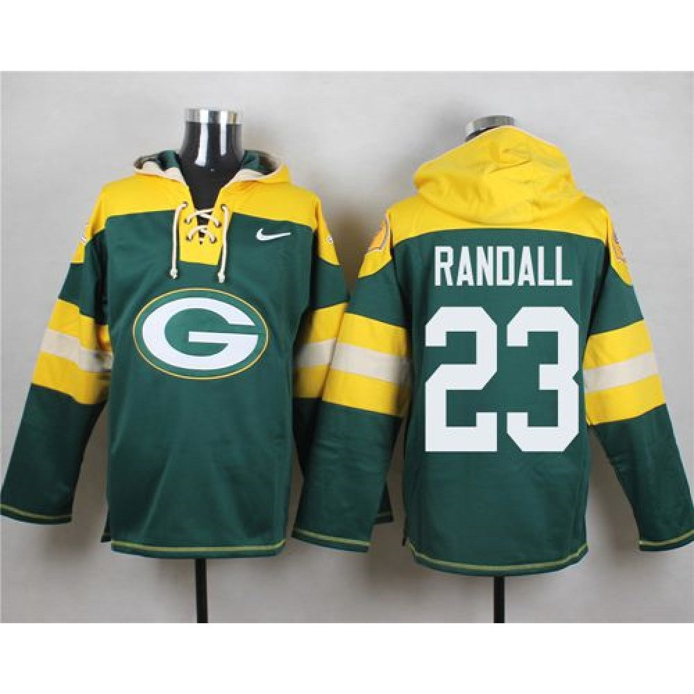 Packers #23 Damarious Randall Green Player Pullover NFL Hoodie 