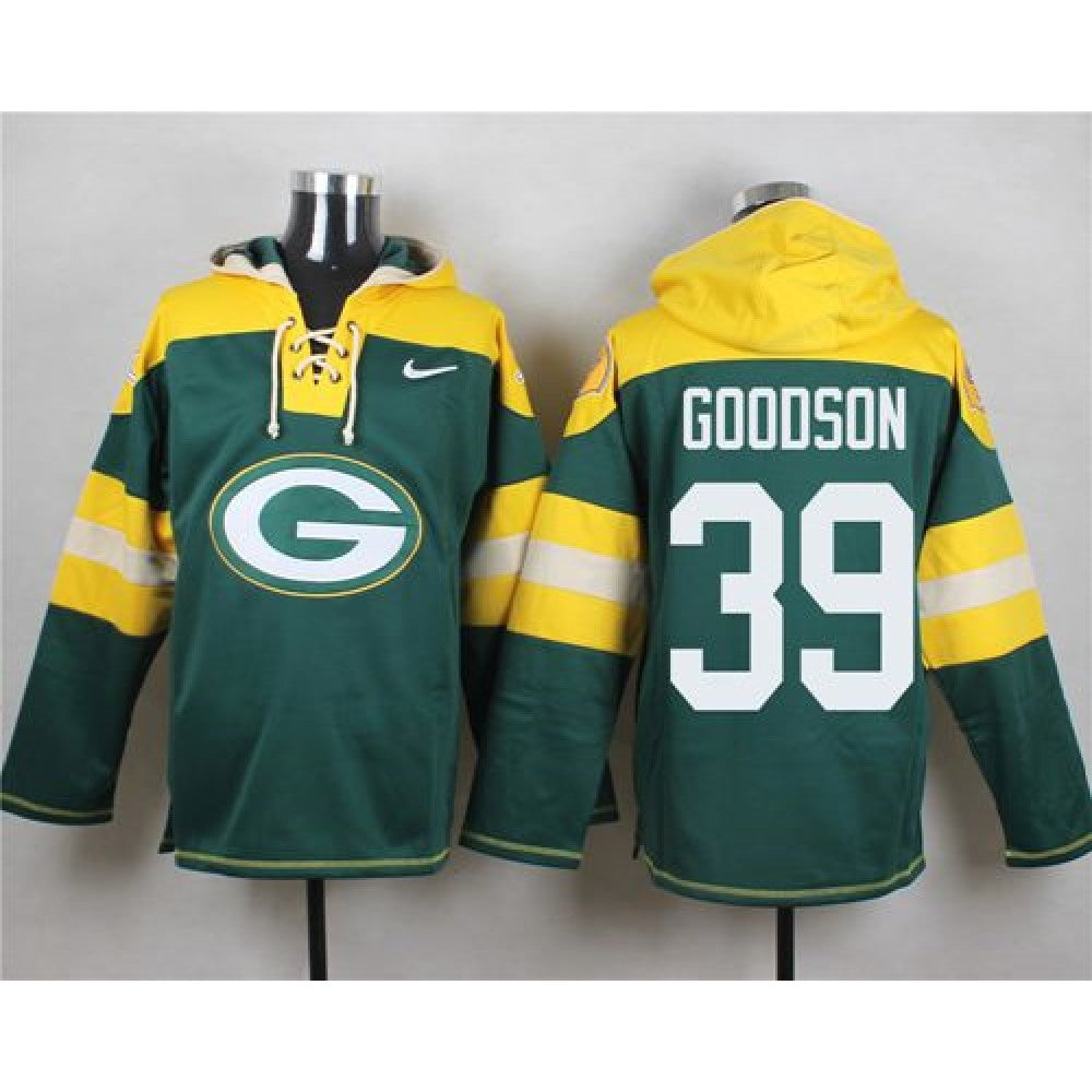 Packers #39 Demetri Goodson Green Player Pullover NFL Hoodie 