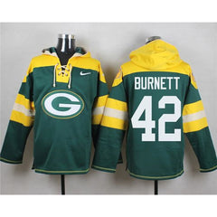 Packers #42 Morgan Burnett Green Player Pullover NFL Hoodie 