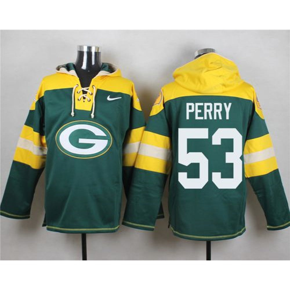 Packers #53 Nick Perry Green Player Pullover NFL Hoodie 