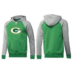 Green Bay Packers Logo Pullover Hoodie Green & Grey 