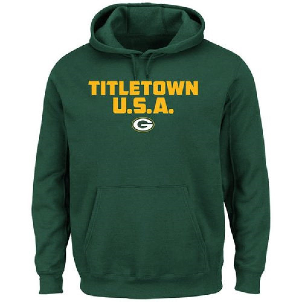 Green Bay Packers Majestic Hot Phrase Pullover Hoodie Green 