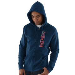 Men's Houston Texans Navy Hook and Ladder Full-Zip NFL Hoodie 