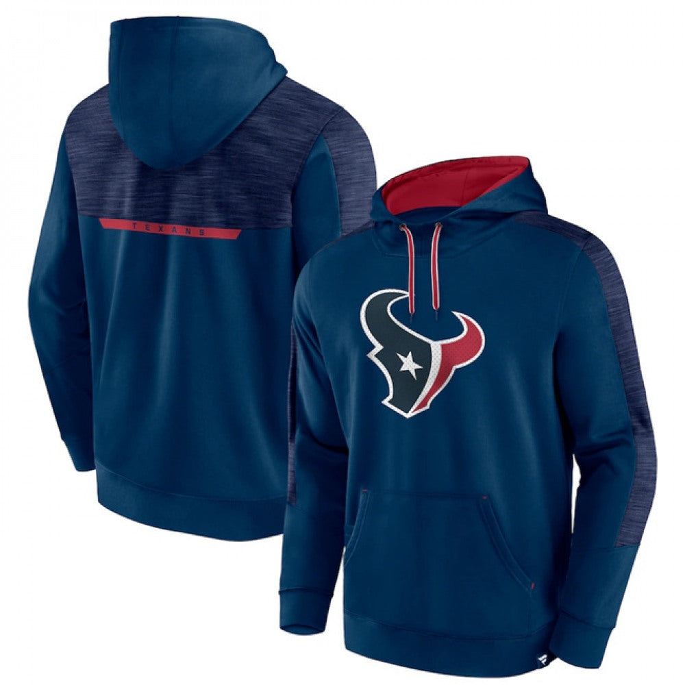 Men's Houston Texans Navy Defender Evo Pullover Hoodie 