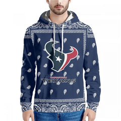 Men's Houston Texans Navy Pullover Hoodie 