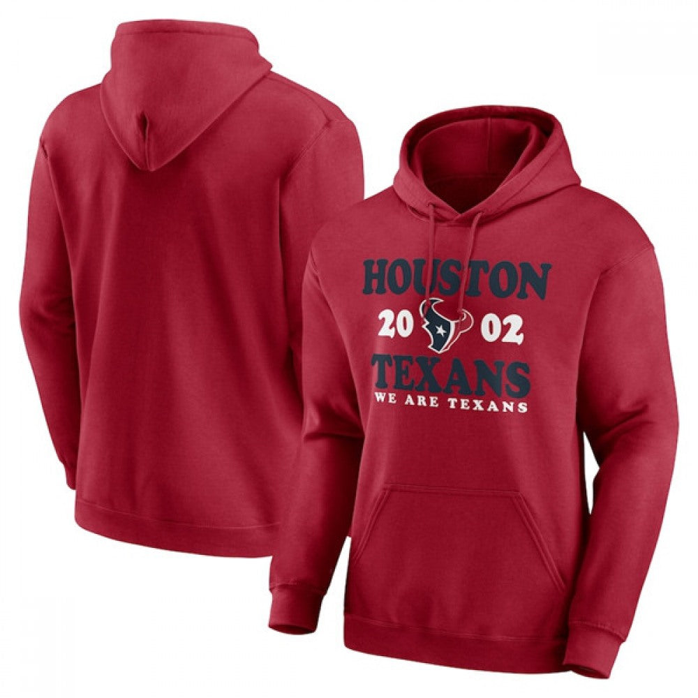 Men's Houston Texans Red Fierce Competitor Pullover Hoodie 